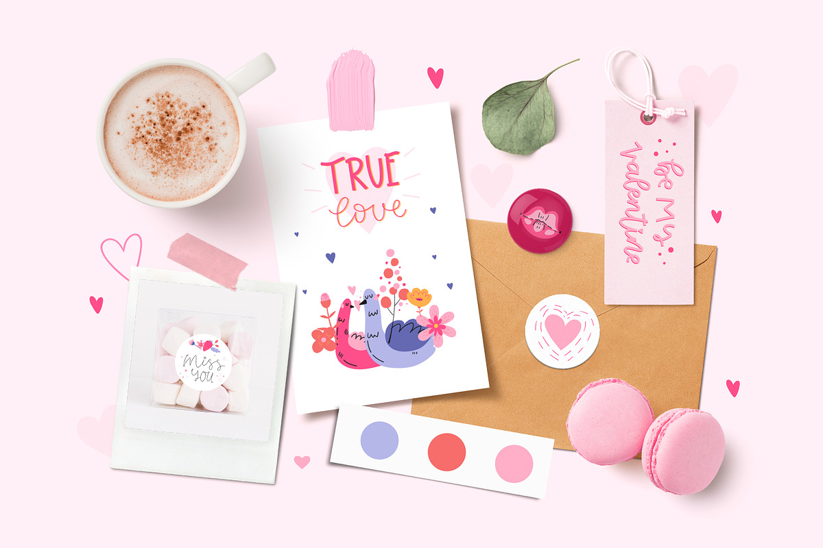 Valentine's Day Clipart, Lettering, an Illustration by Mariart_i (Photo 2 of 11)