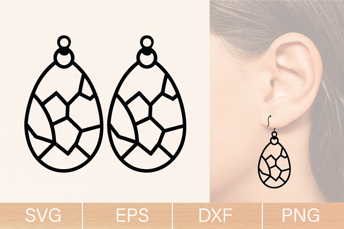Easter Earrings Laser Cut SVG Bundle, an Object Graphic by jannatulpakhi (Photo 9 of 10)