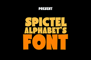 Spictel Alphabets - Display Cut Font, a Sans Serif Font by Monoletter Studio (Thumbnail 1 of 4)