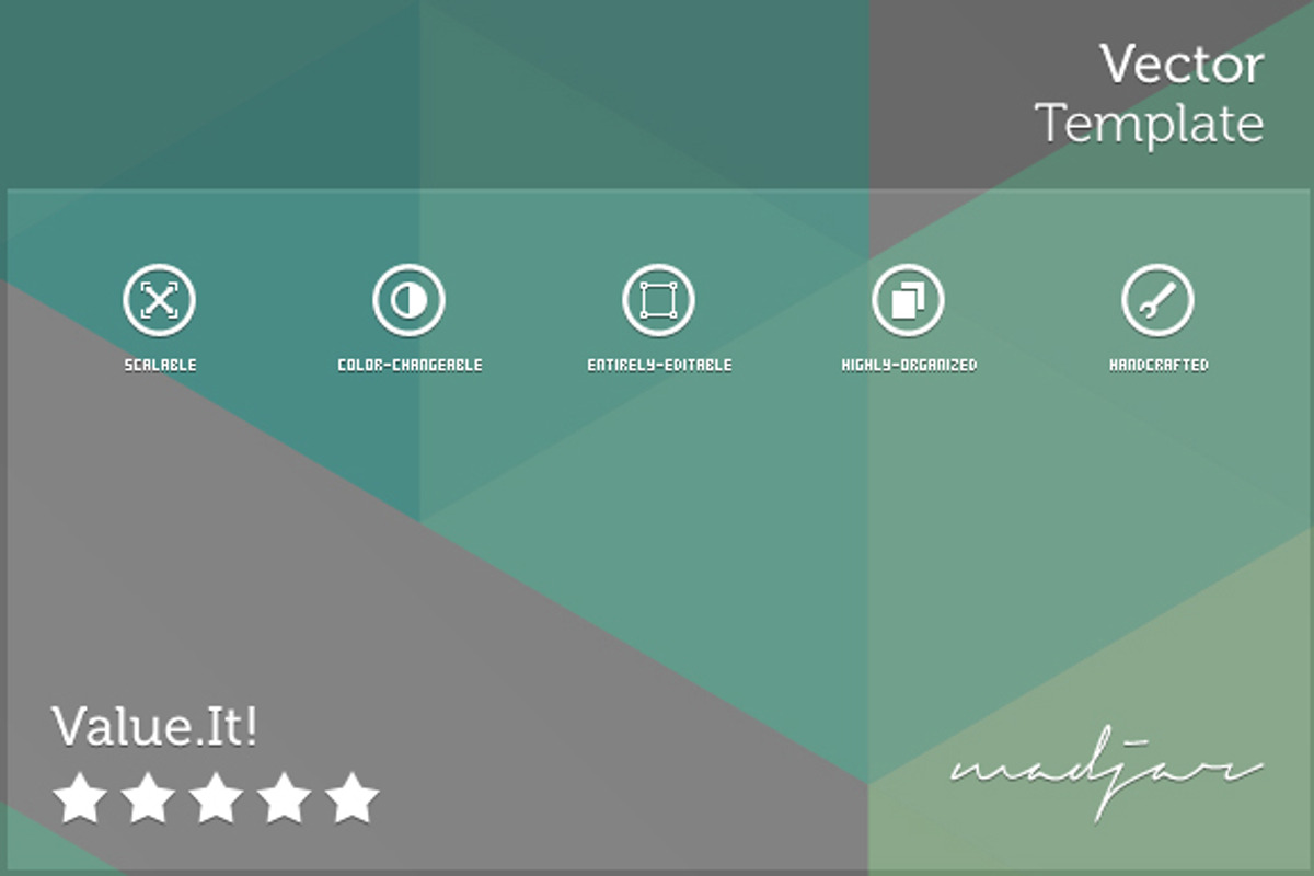 Polygon Vector Geometric Background, a Decorative Illustration by MAOV (Photo 3 of 3)