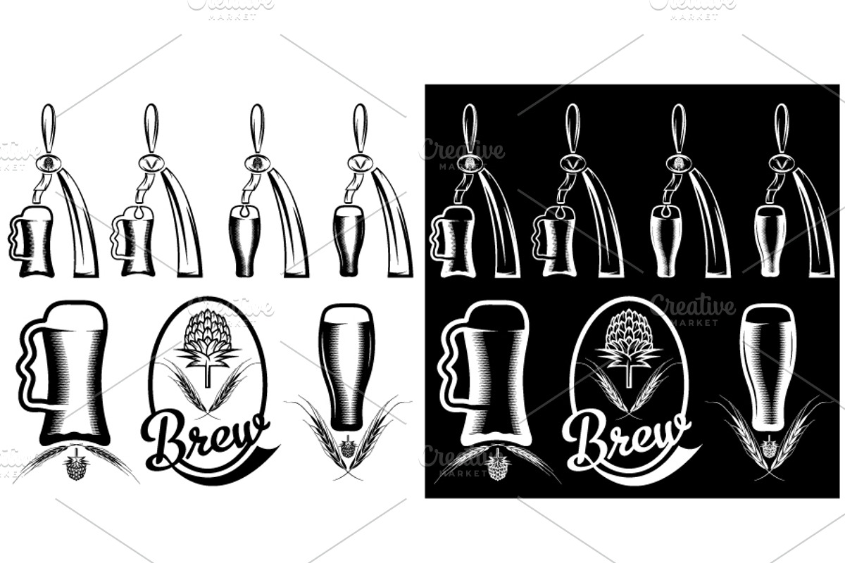 Beer and beer dispensers, an Illustration by UVAconcept (Photo 1 of 2)