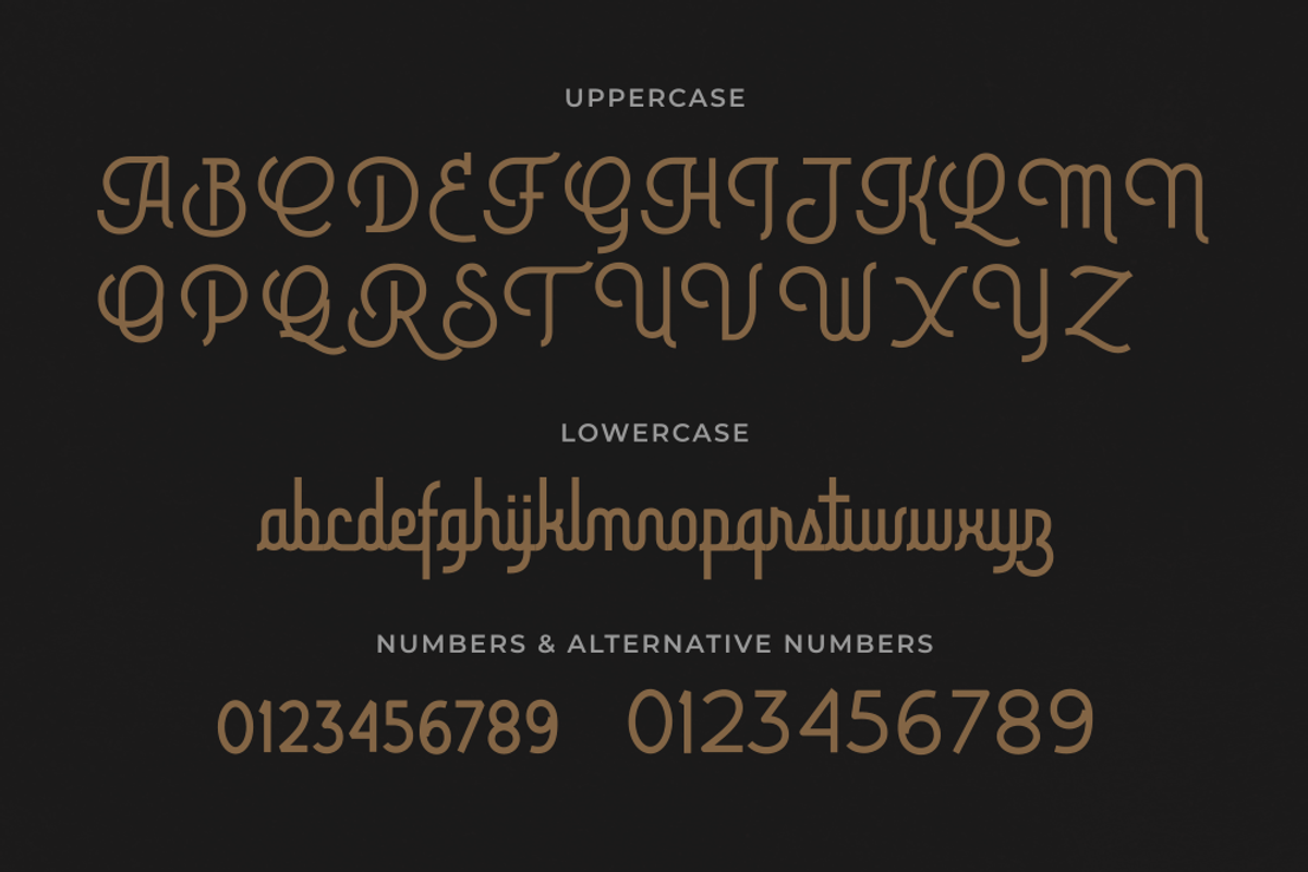 Brotherline - Logotype Font, a Script Font by Hendra Pratama (Photo 13 of 19)