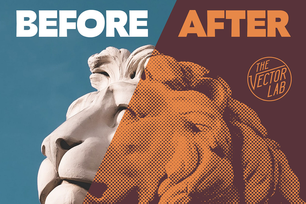 Halftone Processor, a Layer Style Add-On by TheVectorLab (Photo 2 of 8)