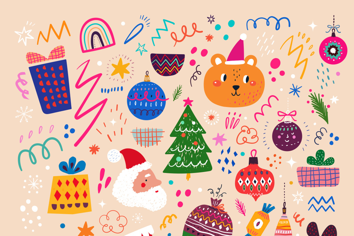 Cristmas holiday set, a Seasonal Illustration by MoleskoStudio (Photo 7 of 18)