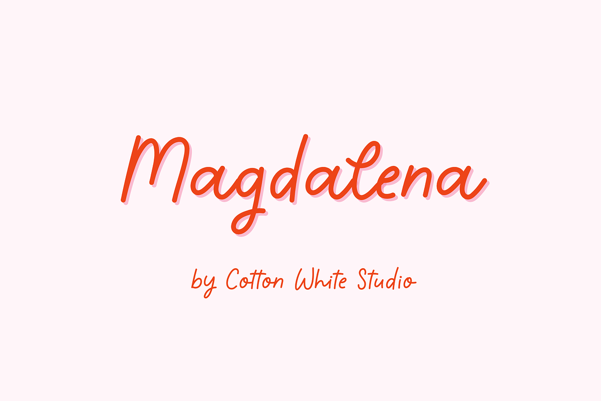 Magdalena, a Handwritten Font by Sofia Skoog (Photo 1 of 10)