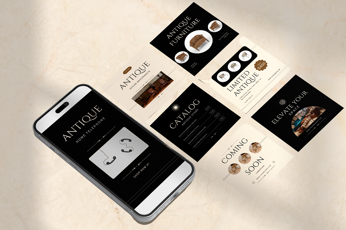120 Antique Store Instagram Template, a Social Media Template by Branding Victory STD (Photo 8 of 9)