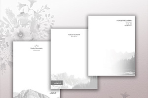 Mountain Letterhead Template