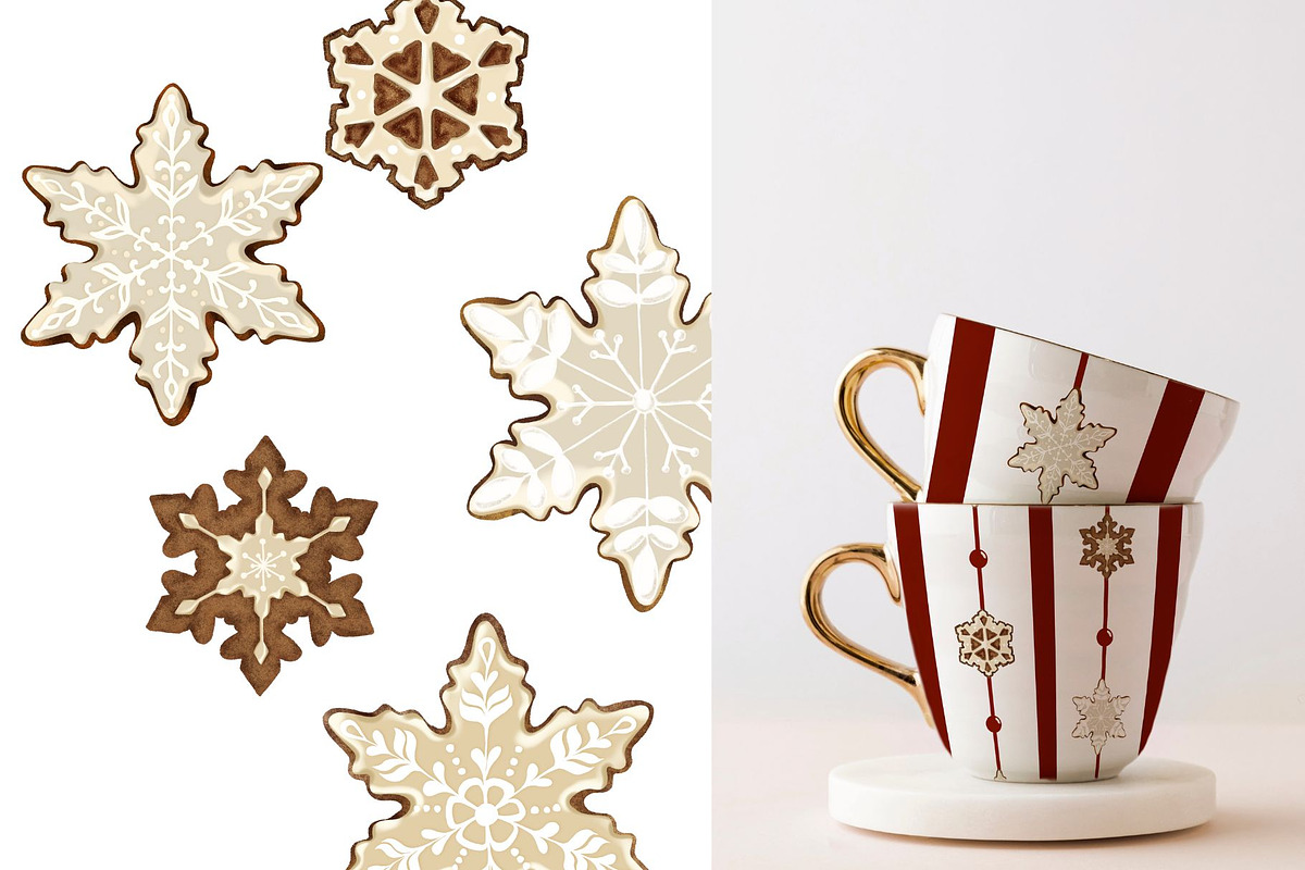 Gingerbread Cookies Joy Pattern, a Pattern Graphic by MouseGrey (Photo 4 of 5)