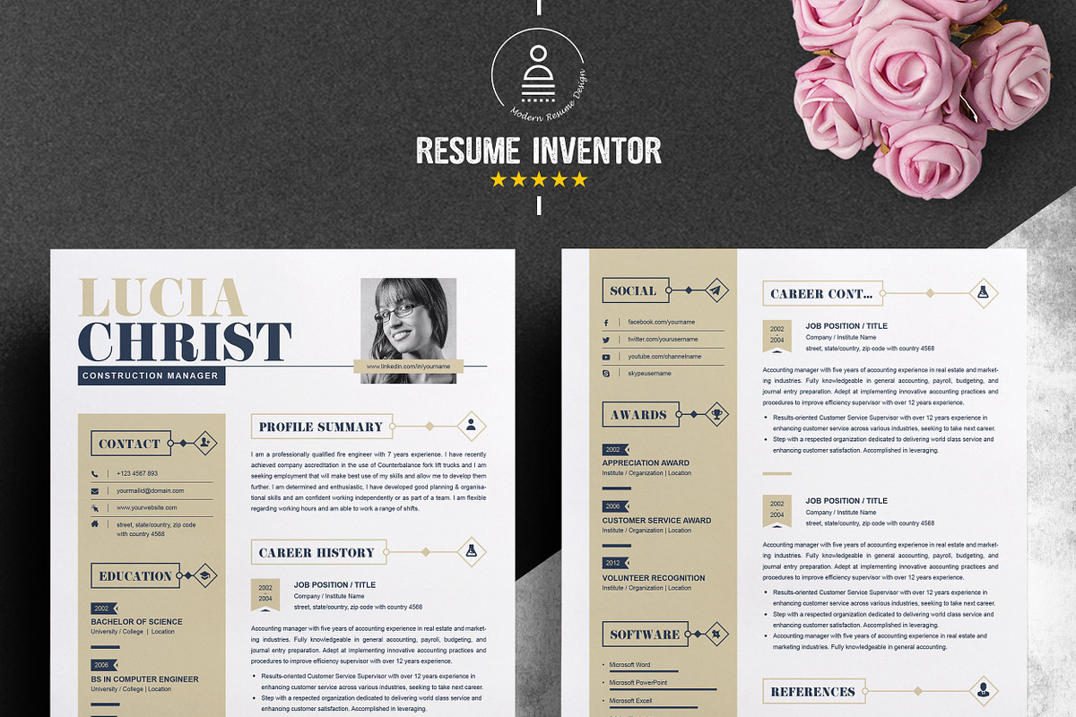 JOB WINNING RESUME - 50 TEMPLATES, a Resume Template by ResumeInventor (Photo 41 of 184)