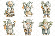 Whimsical Easter Gnome Clipart, an Illustration by Black Bird Studio (Thumbnail 2 of 6)