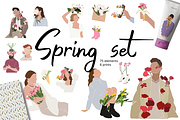 Spring set, vector illustrations, an Illustration by Yana_mide (Thumbnail 1 of 11)