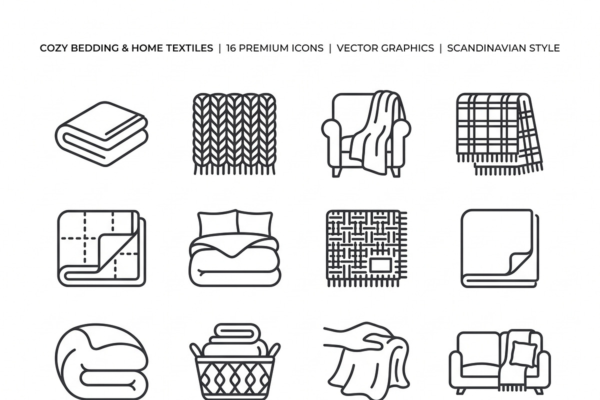 42 Vector Cozy Autumn Outline Icons, an Outline Icon by adenpinkstore (Photo 1 of 16)