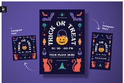 Trick or Treat Halloween Flyer, a Flyer Template by Neermana (Thumbnail 1 of 4)