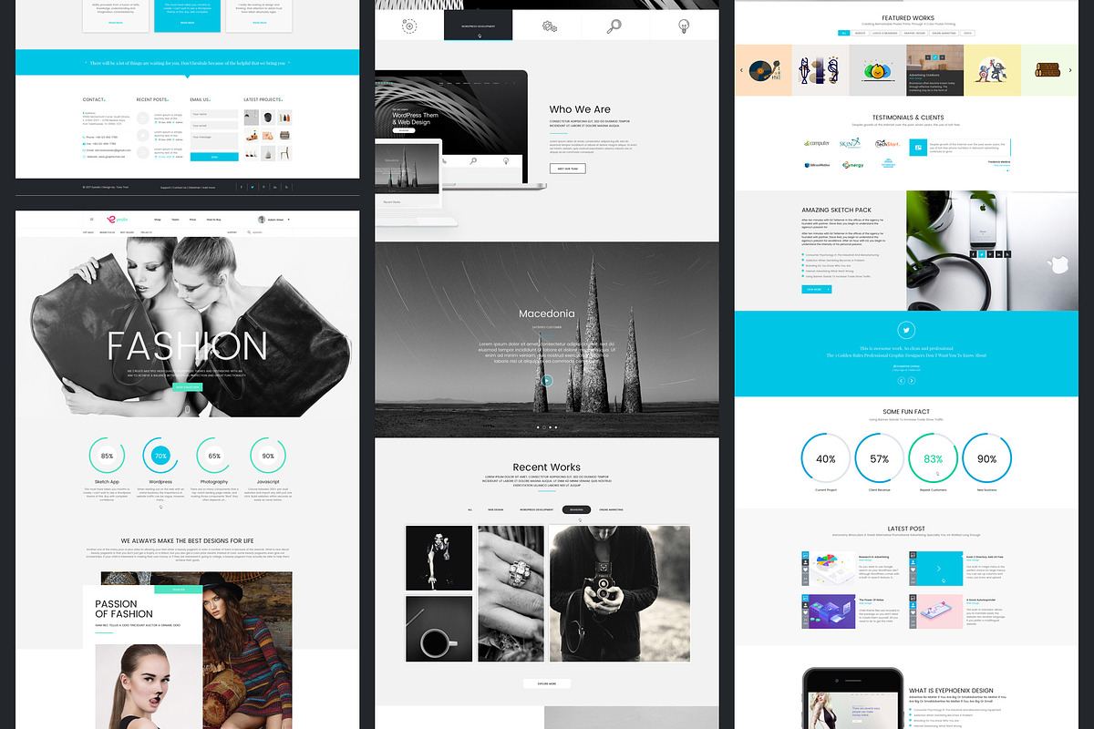 Multi-Prupose Sketch Template UI Kit, an UI Kit Template by App for Mobile & Website (Photo 10 of 21)
