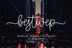 Bestwep Monoline Script Font