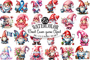Breast Cancer Gnome Watercolor PNG, an Illustration by Designking (Thumbnail 1 of 4)
