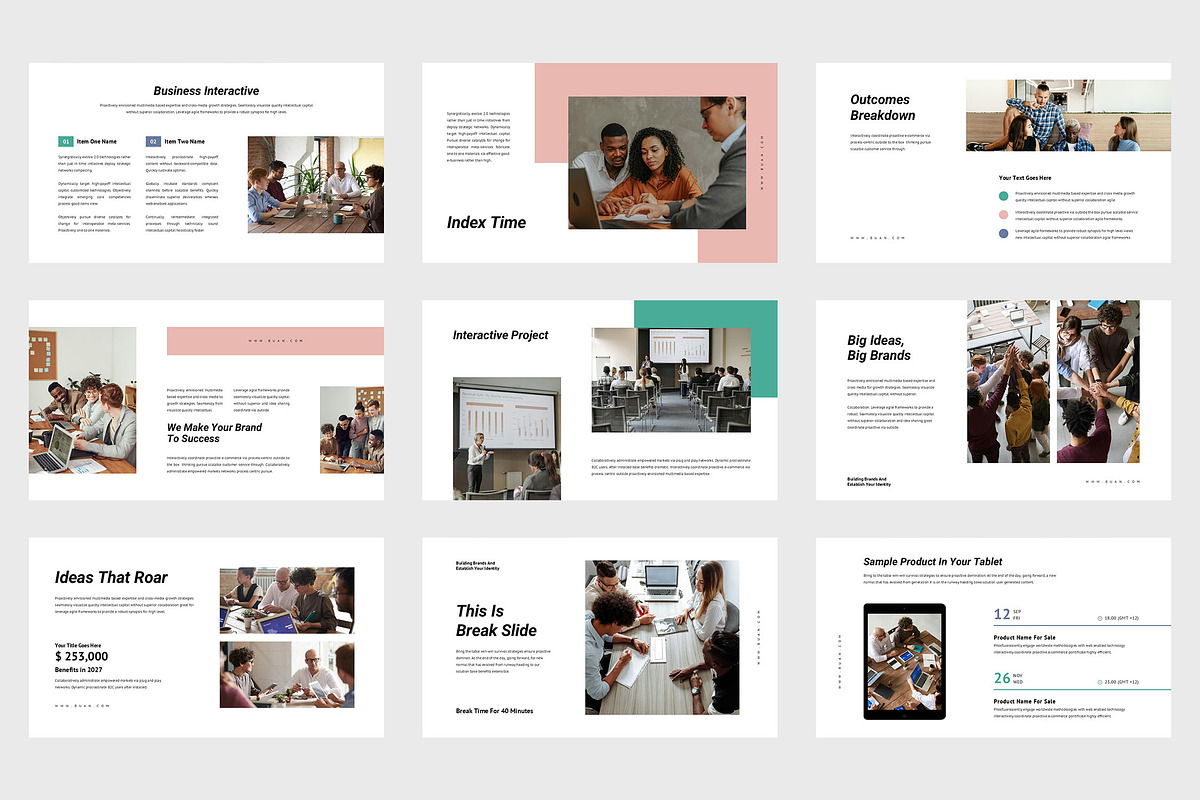Buan Interactive Agency GoogleSlides, a Presentation Template by Punkl Camp (Photo 3 of 9)