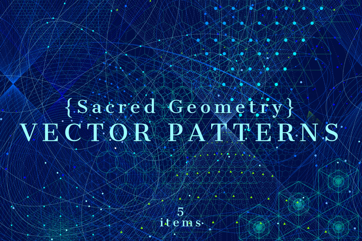 {Sacred Geometry} Vector PATTERNS, a Texture Graphic by ekaart (Photo 1 of 9)