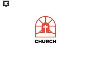 Church Line Logo, a Branding & Logo Template by ehaezer