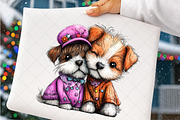 Quirky Valentines Dogs Clipart, an Illustration by SinaCreation (Thumbnail 5 of 6)
