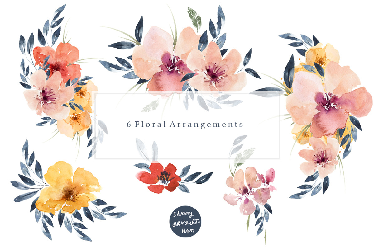 Mimie Watercolour Design Set, an Illustration by Sammy's Illustration (Photo 2 of 10)