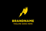 Rhino Thunder Modern Logo, a Branding & Logo Template by Pray Art Design Studio (Thumbnail 1 of 2)