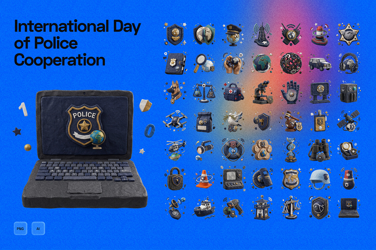 3D International Police Cooperation, an Object Graphic by Pengedar Seni (Photo 3 of 3)