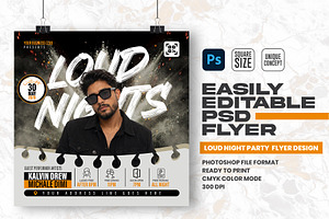 Night Party PSD Flyer Design, a Flyer Template by Shajib Shikder