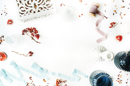 Vintage composition stock photo containing vintage and white, an Arts & Entertainment Photo by Floral Deco