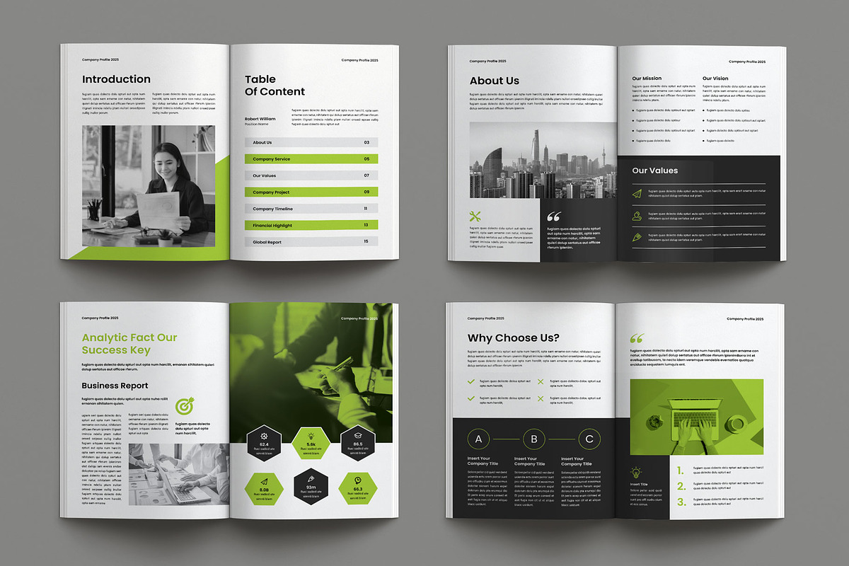 Company Profile Template, a Brochure Template by Seeing-art (Photo 10 of 11)