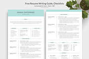 Resume / CV Template | Canva & Word, a Resume Template by CreativeZoom (Thumbnail 3 of 7)