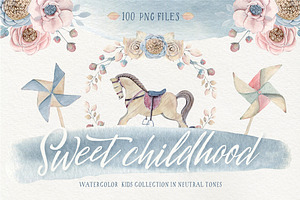 SWEET CHILDHOOD Watercolor Set