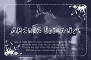 Amanda Scientist, a Script Font by Gblack Id (Thumbnail 1 of 6)