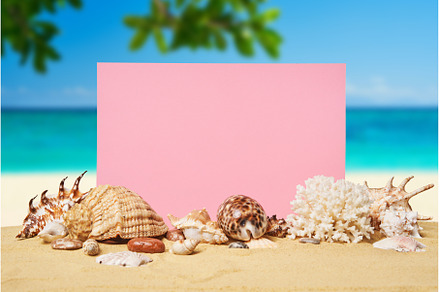 Invitation or greeting card mockup, an Abstract Photo by Gladkov photography