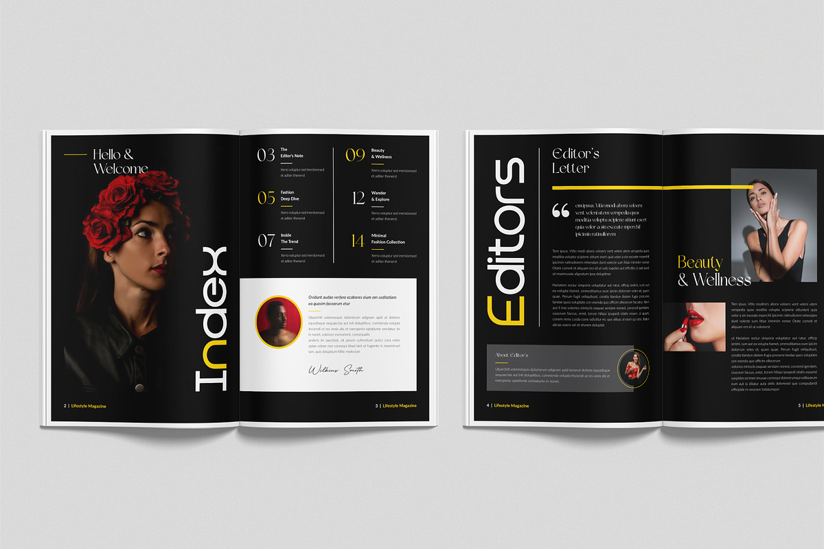 The Lifestyle Magazine Template, a Magazine Template by NorthPeak (Photo 3 of 9)