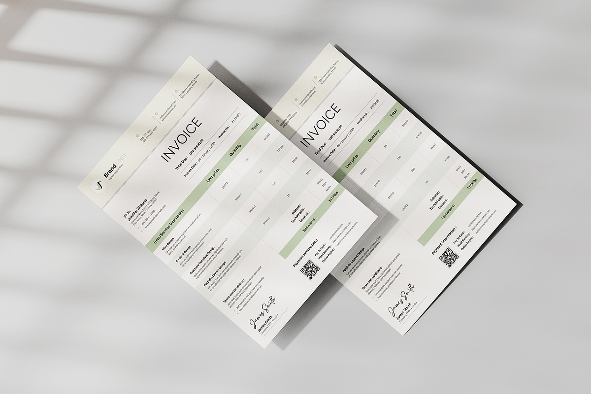 Invoice Template, a Stationery Template by Cleffon_Graphic_Studio (Photo 3 of 3)