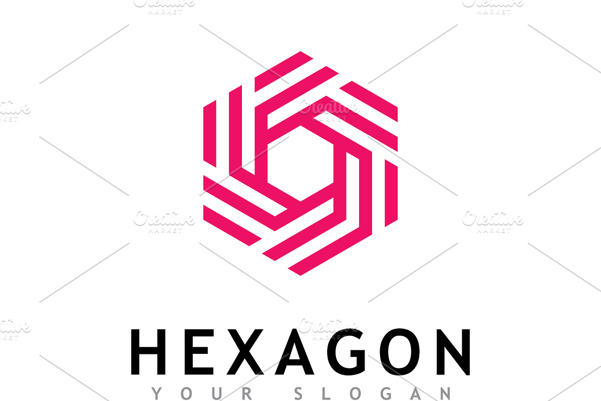 Creative Hexagon logo vector design, a Branding & Logo Template by T.Vooka