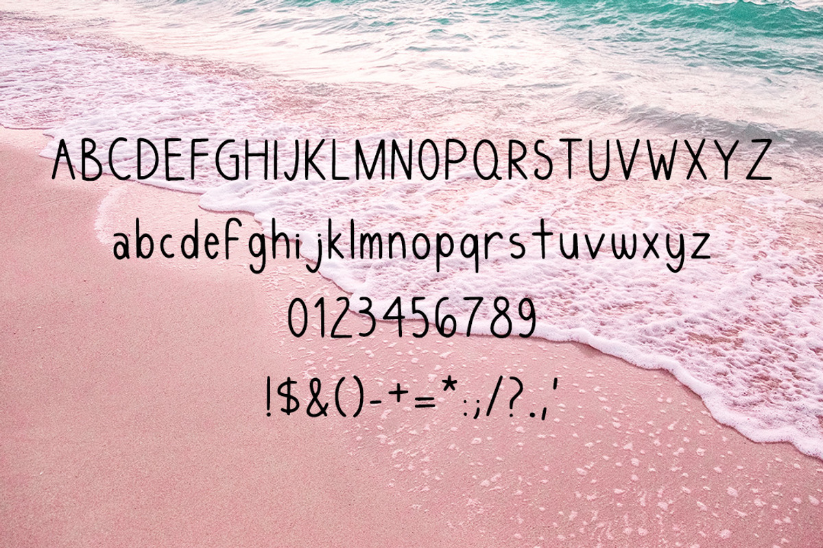Simple Sarah Handwritten Font, a Font by Cherry Noir Design (Photo 2 of 3)