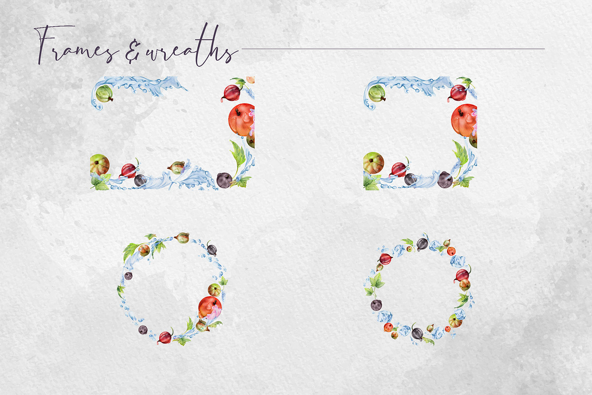 Currant splashes in watercolor, a Food Illustration by MsFlaffy (Photo 5 of 10)