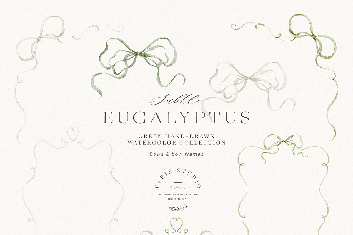 Watercolor Eucalyptus Green Floral, a Decorative Illustration by Veris Studio (Photo 16 of 20)