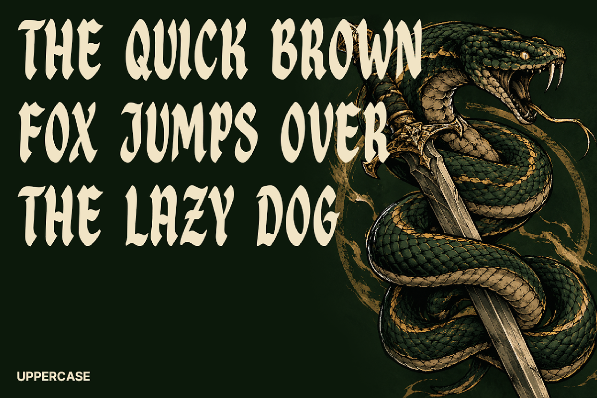 Atronis - Pop Blackletter Fonts, a Blackletter Font by Konstantine Studio (Photo 2 of 5)