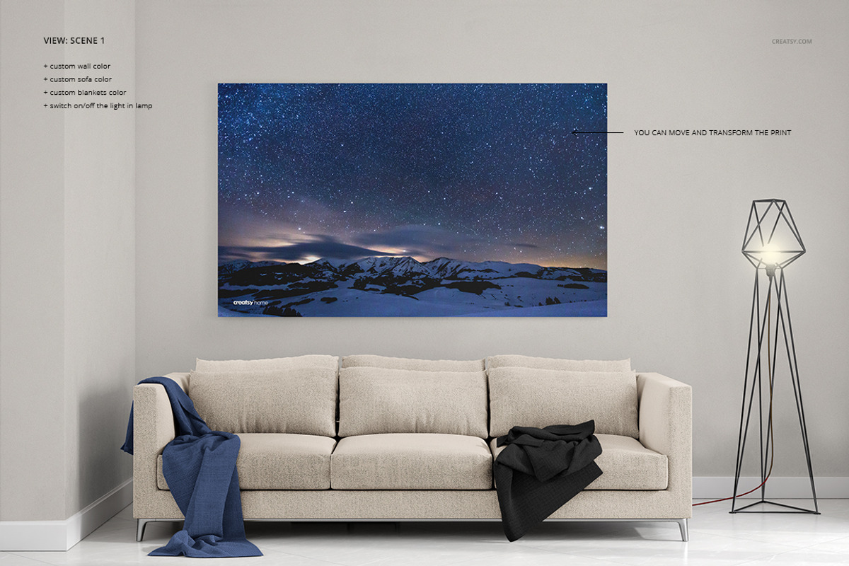 Canvas Print Many Sizes Mockup Set, a Poster Template by creatsy2 (Photo 4 of 12)