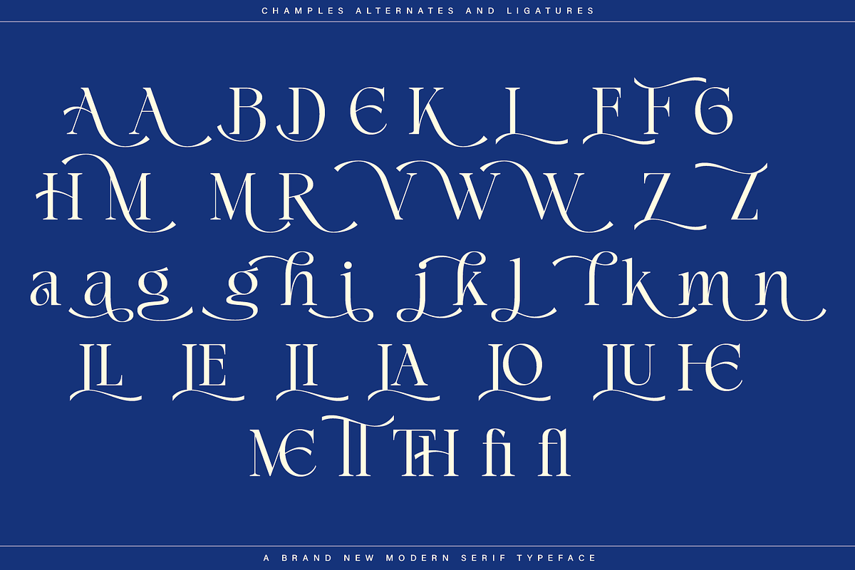 Champles A Modern Serif Typeface, a Serif Font by Comactype Foundry (Photo 17 of 20)