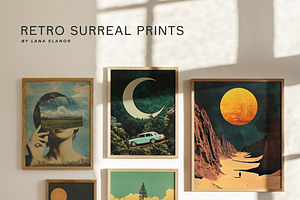 RETRO SURREAL PRINTS