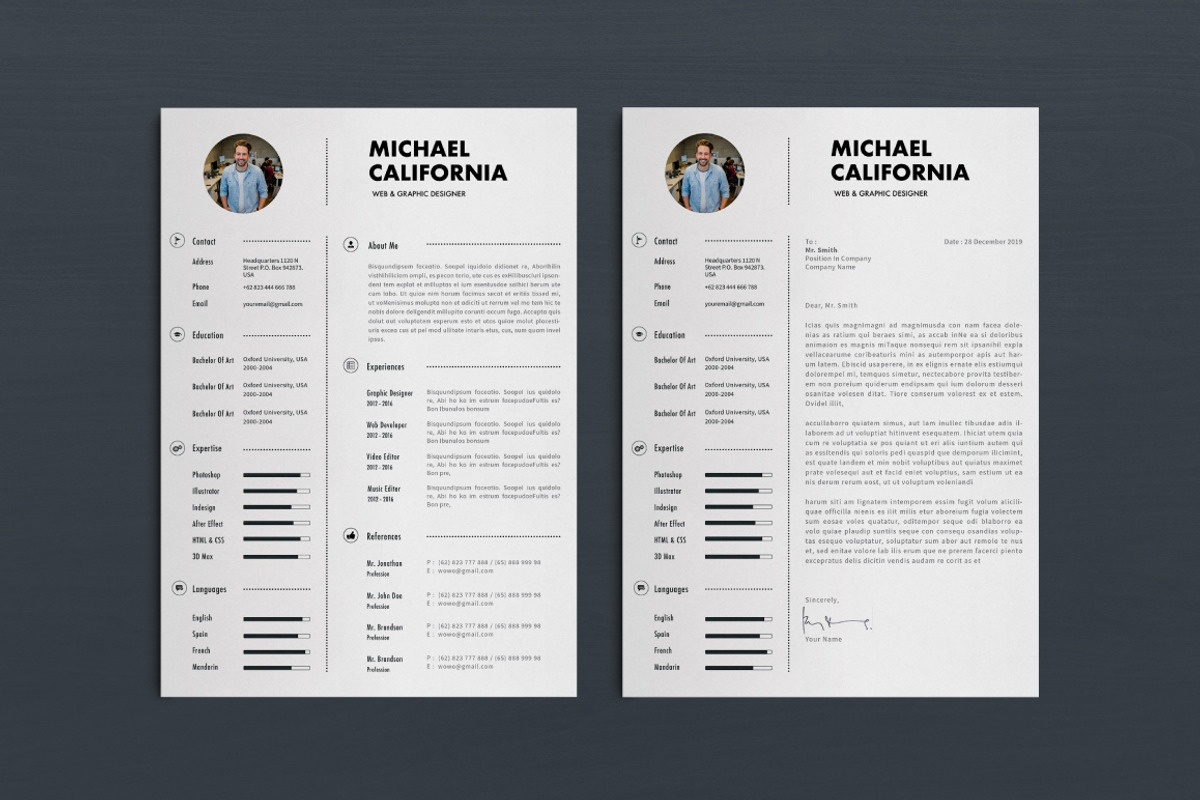 Resume/CV, a Resume Template by Atakana (Photo 3 of 3)