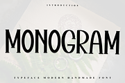 Monogram, a Sans Serif Font by FreshTypeINK (Thumbnail 1 of 7)