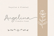 Clandia Monoline Script & Ornaments, a Script Font by Typebae (Thumbnail 4 of 12)