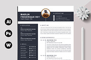 Modern Resume / CV Template, a Resume Template by X-Type (Thumbnail 1 of 5)