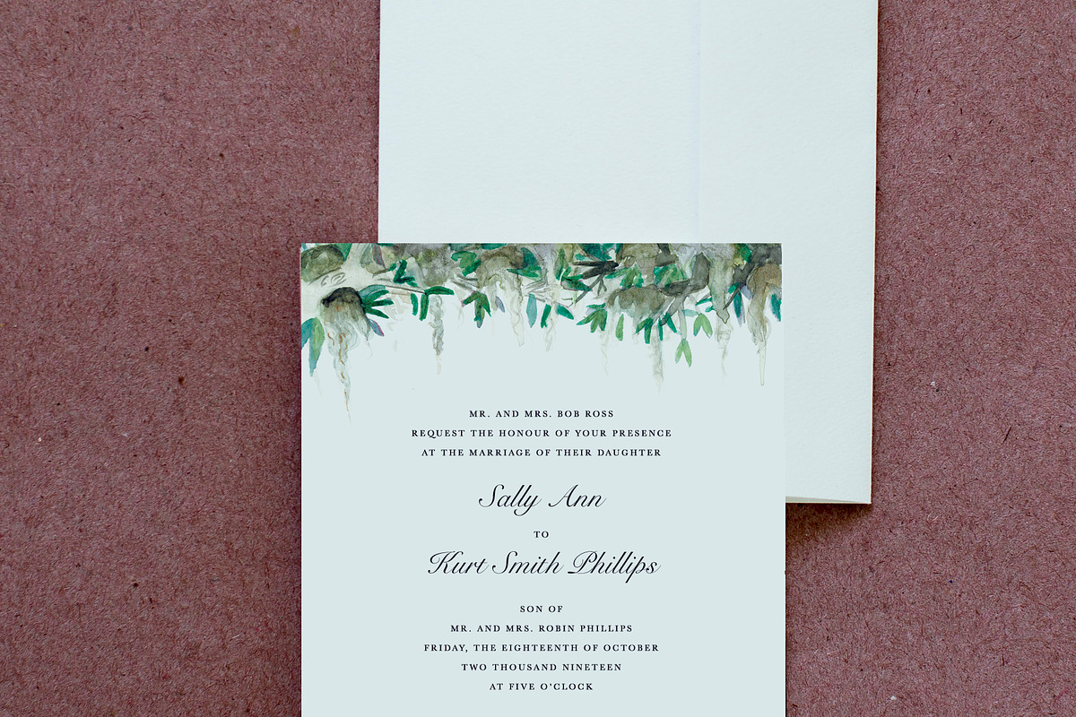 Moss and Magnolias Wedding Suite, an Invitation Template by Small Creative (Photo 3 of 3)