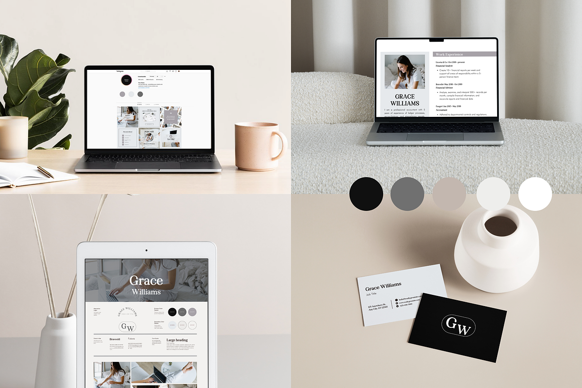 Grace Canva Logo & Brand Kit, a Branding & Logo Template by Amado Brand Design Studio (Photo 2 of 6)